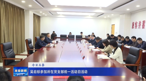 吳啟標(biāo)參加所在黨支部統(tǒng)一活動日活動